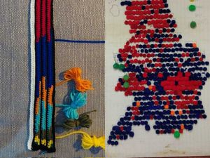 Supporting image for story: Pom poms and crocheted poll data: Public document election with arts and crafts