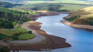Clywedog from the air captured by From Above Drone Photography. Picture: From Above Drone Photography