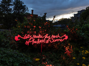 Supporting image for story: Staffordshire artist takes London estate as canvas