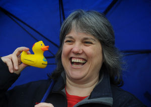 Organiser Bev Roberts