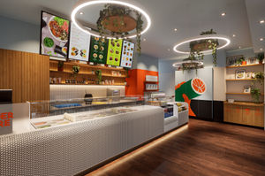 CGI images of the new SushiDog store