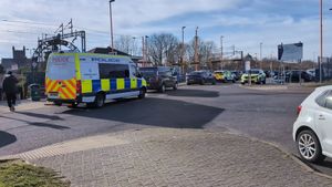 Police spotted at Tipton Train Station