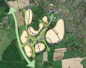 CEG says extensive green spaces will be part of the proposal to deliver between 1,200 and 1,400 homes in the south west of Shrewsbury. Picture: CEG