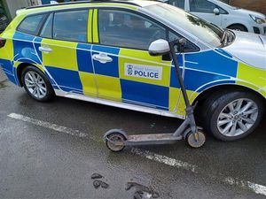 Police seized an e-scooter in Telford.