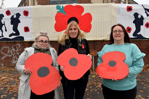 The Friends of Swannies Friend group Madison Payton, Kim Downes and Lisa Tipton..