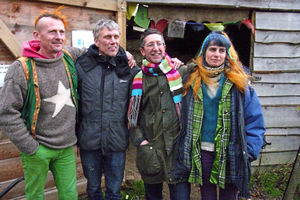 Supporting image for story: Former Happy Mondays star Bez visits Shropshire eco-camp