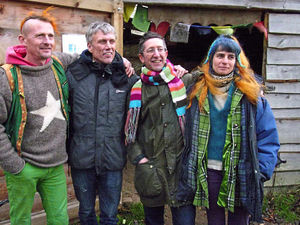 Supporting image for story: Former Happy Mondays star Bez visits Shropshire eco-camp