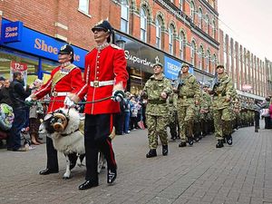 Supporting image for story: Crowds greet 2nd Battalion Mercian Regiment for home-coming parade