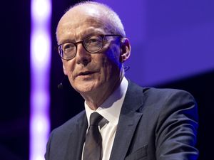 Chancellor of the Duchy of Lancaster Pat McFadden delivers a keynote speech to the CyberUK conference at the Central Convention Complex in Manchester