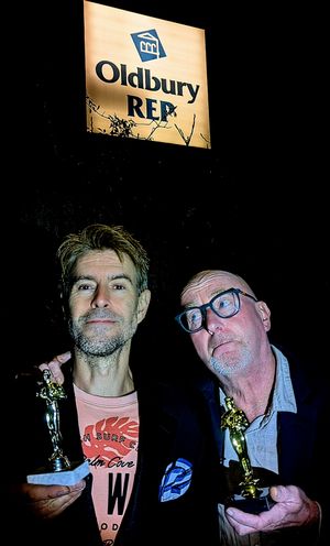 David F Williams and Stephen Moran prepare to bring their production Three Ripping Yarns to Oldbury Rep