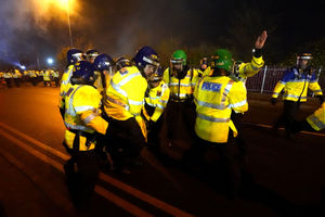West Midlands Police say four officers were injured. Photo: David Davies/PA Wire

