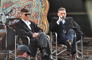 Cillian Murphy and Paul Anderson who plays Arthur Shelby