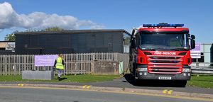 The fire at St Martins School damaged solar panels on the roof of the school building. Photo: Tim Thursfield