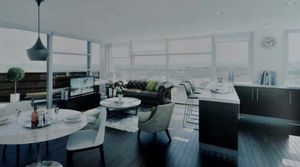 An artist's impression of the new flats