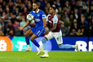 
              
Everton's Dominic Calvert-Lewin (left) and Aston Villa's Ezri Konsa