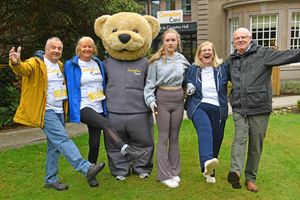 Custard the bear joined in the festivities