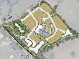 Supporting image for story: Two alternative plans submitted for 40-home development near Newport - one with a doctor's surgery and one with more homes