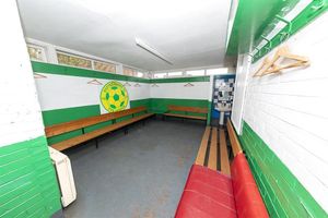 Changing room facilities for home and away teams are fully functional. Credit: Tom Giles & Co
