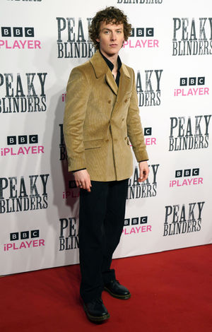 Harry Kirton attending the premiere for the sixth, and final, series of Peaky Blinders at Cineworld, in Birmingham. Photo: Jacob King/PA Wire