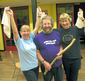 Shropshire Morris dancers entered into the spirit when comedy Morris: A Life With Bells On was shown at local village halls