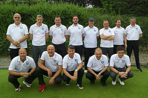Sir John Bayley squad: The team won the Flowfit Shropshire Premier Bowls League for the first time this year.