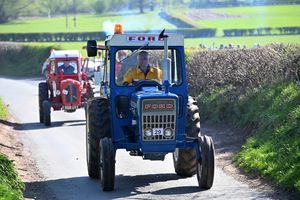 The tractor run gets underway