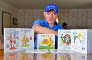 Michael with some of his books