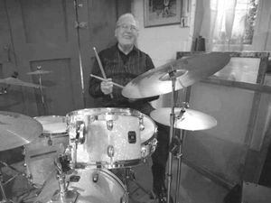 Supporting image for story: Tiswas creator still drumming at 82 to support cancer research breakthroughs