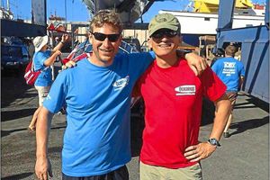 Rowers Steve Harpin and Christophe Legeais