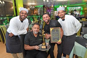 The team at Limes in Sedgley celebrate a huge award