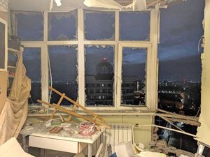 Supporting image for story: Russia says air defences shot down 337 Ukrainian drones over 10 regions