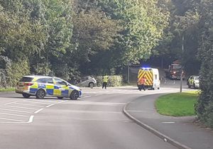 Southall Road was temporarily closed due to the crash