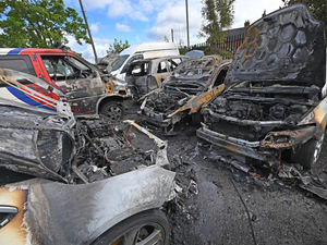 Supporting image for story: Police issue new appeal as they investigate Telford fire that destroyed cars