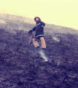Steve Paige in action. Picture: Church Stretton Fire Station