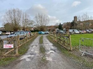 Access to the existing car park. Picture: LRFC