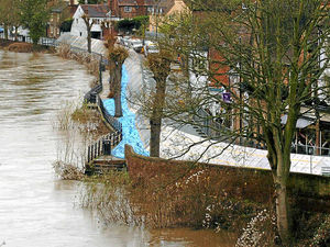 Supporting image for story: Flood alerts across Shropshire as wind and rain continue