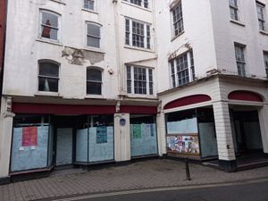 The empty building in King Street, Ludlow, that used to be occupied by Costa Coffee. Picture: LDRS