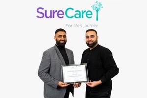 Afzal and Amar Khan who have set up SureCare Stourbridge, Hagley and Halesowen