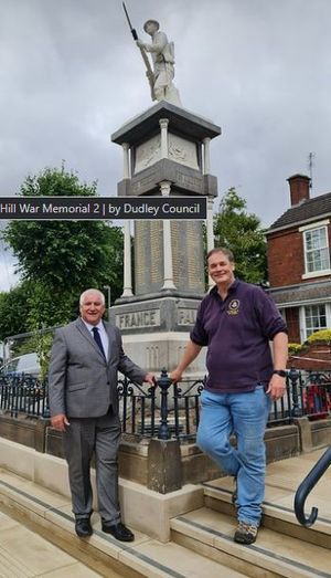 Work on Brierley Hill’s historic war memorial is expected to be completed this week