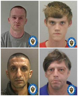 Clockwise from top left: Anthony Lower, Mitchell Arnold, Paul Chamberlain, Harvinder Bangal