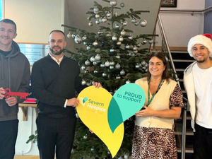 Supporting image for story: Business makes a 'tree-mendous' donation to Shrewsbury Town Football Club and local hospice