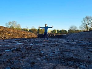 Operations Director Neil Nicholls  on the site of the new solar array development at Aston Marina