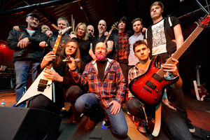 Organiser Dave Williamson with Vicious Nature, Voodoo Soux, and Bittersweet Revenge