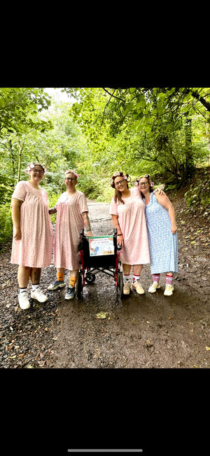 Charlotte, Amy, Laura and Gemma. 