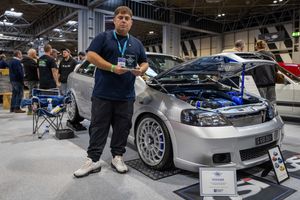 Dave Wootton and his winning car