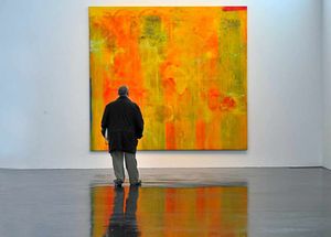 A visitor looks at Where Is Lucienne? 1971