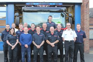 The crew from Newport Fire Station