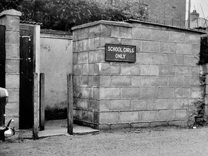 The schoolgirls-only toilets in Bishop's Castle.