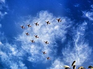 Supporting image for story: Red Arrows spotted by residents ahead of Midlands and Shropshire displays