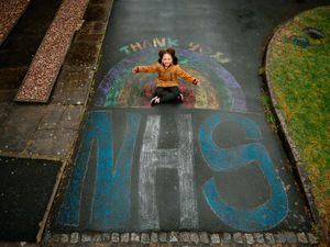 Supporting image for story: Coronavirus: Come rain or shine, eight-year-old Missy thanks NHS in Telford